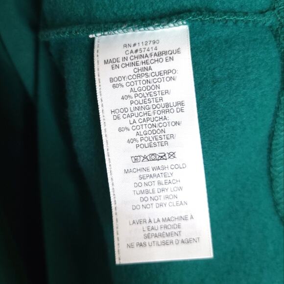 NWT True Religion Buddha Fleece Jacket Green Overlap Full Zip Hoodie Medium New - Picture 6 of 10